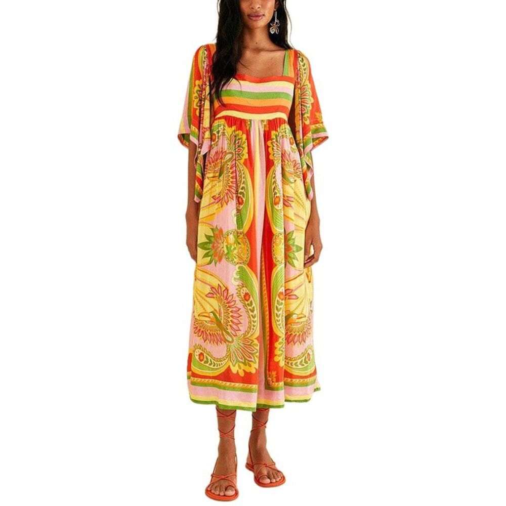 Farm Rio Womens  Midi Dress